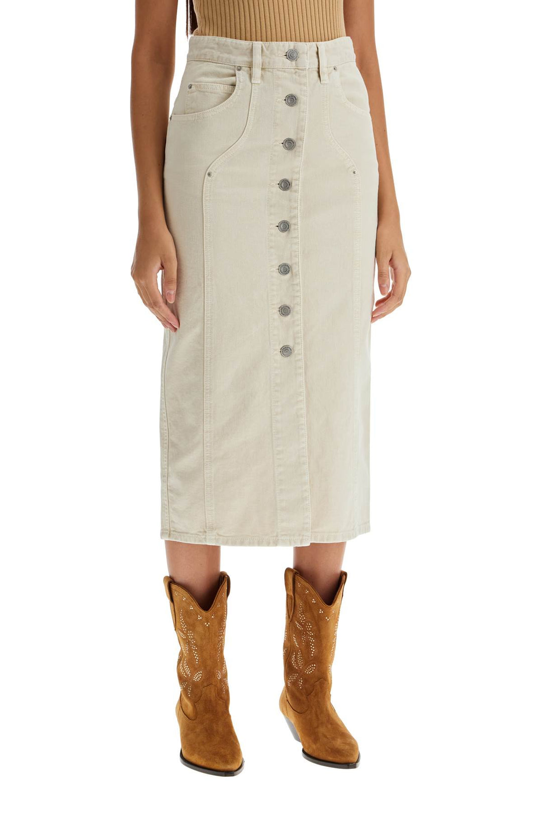 Isabel Marant Etoile denim vandy skirt