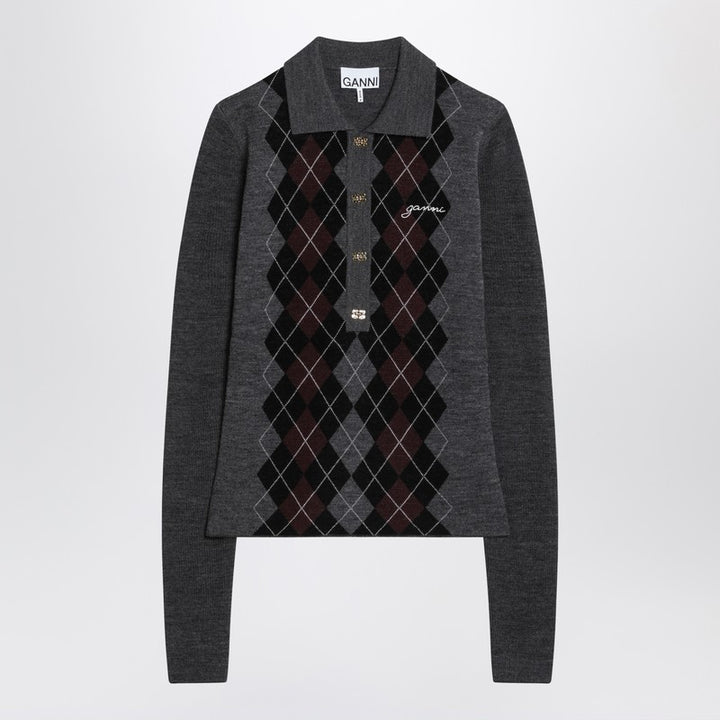 GANNI polo shirt