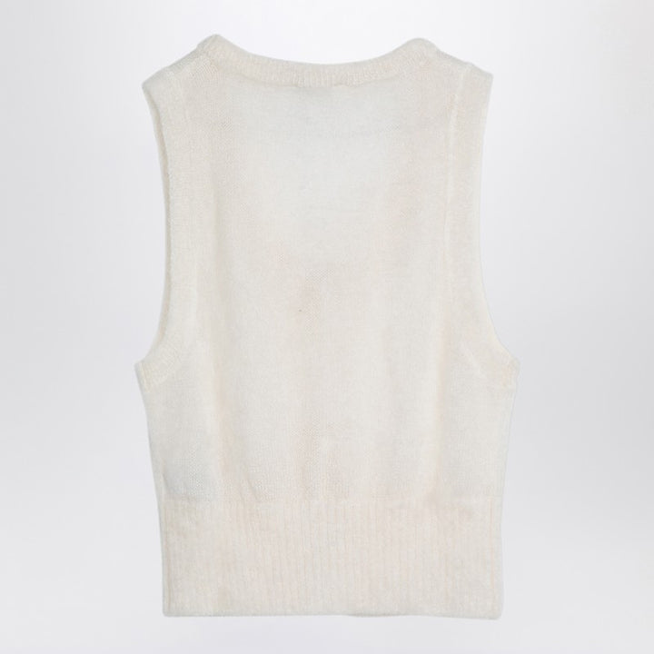 GANNI mohair lace-up vest