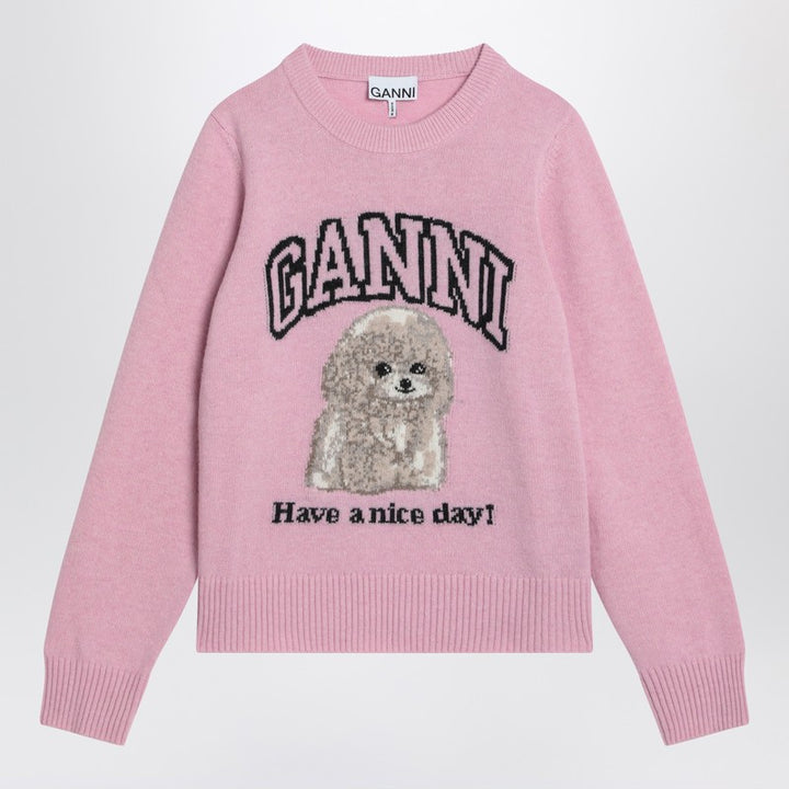 GANNI sweater with poodle