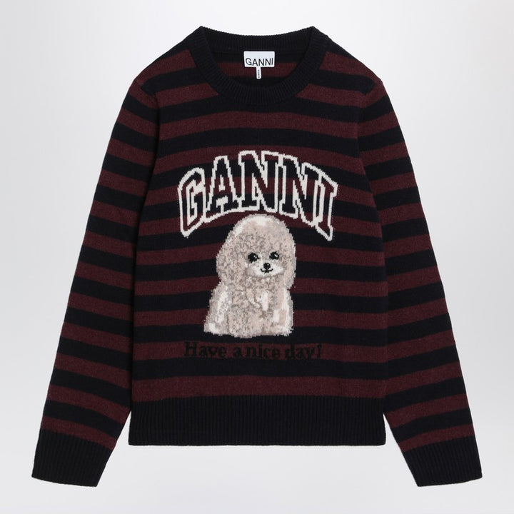 GANNI Striped sweater