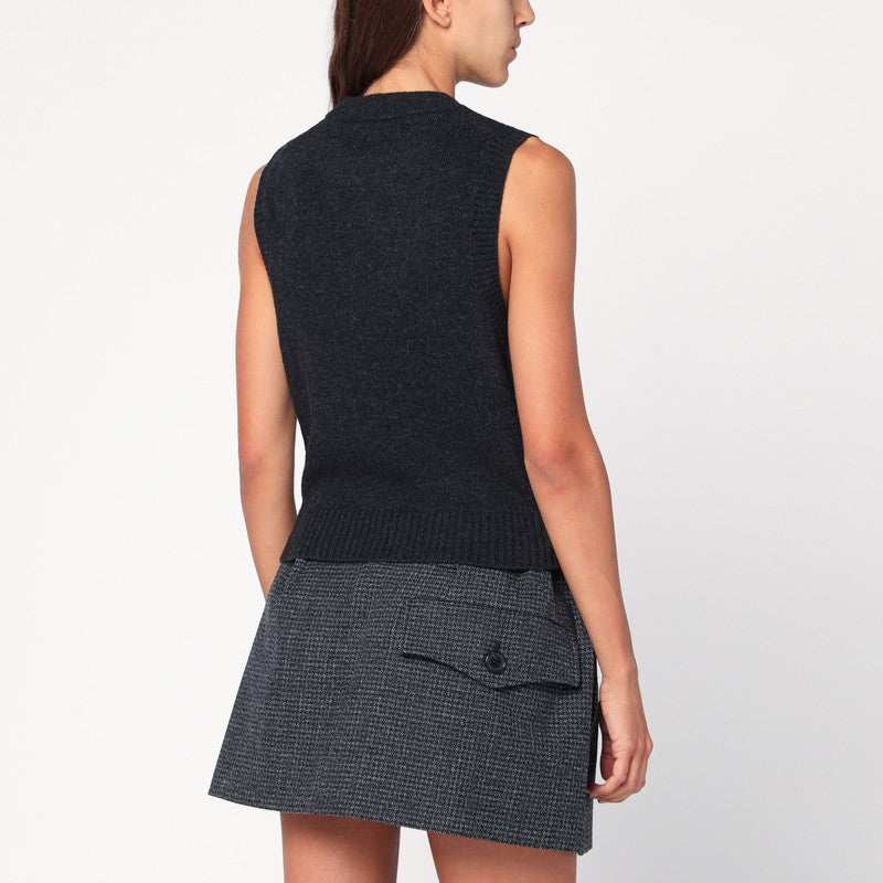 GANNI wool-blend vest