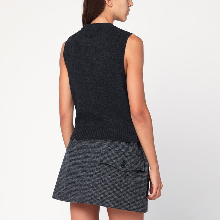 GANNI wool-blend vest