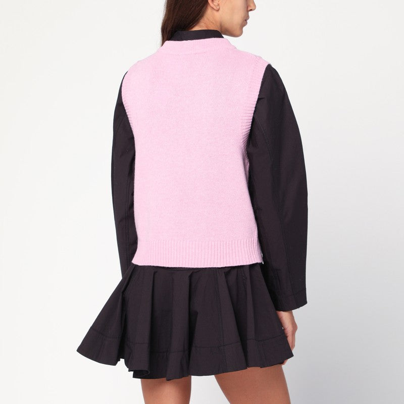 GANNI wool-blend vest