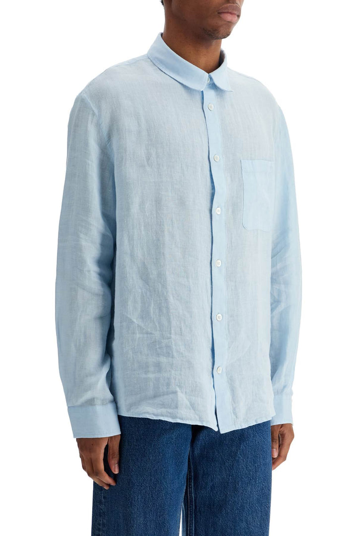 A.P.C. light blue linen shirt