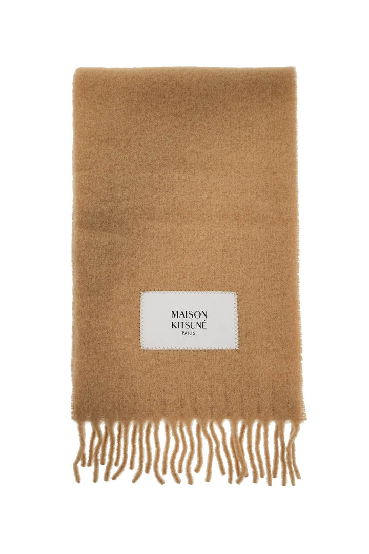 Maison Kitsune alpaca wool scarf