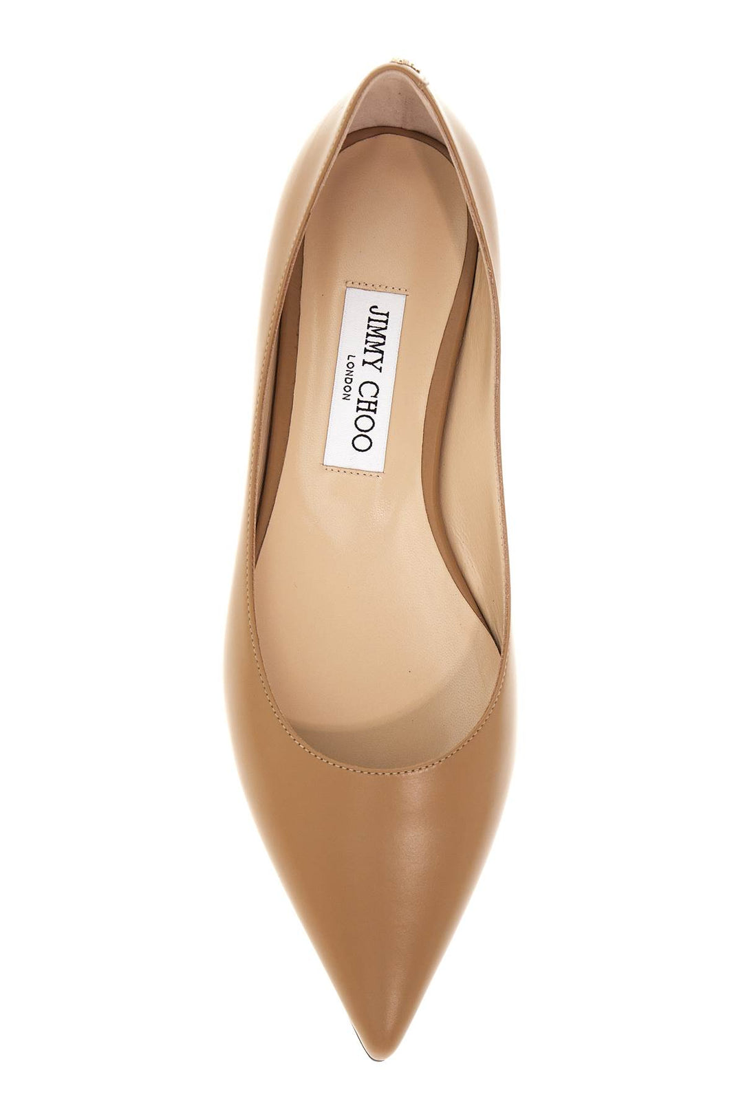 Jimmy Choo smooth leather love ballerinas