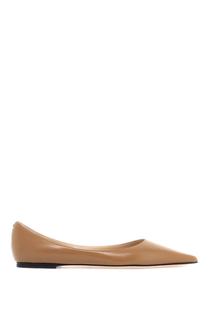 Jimmy Choo smooth leather love ballerinas