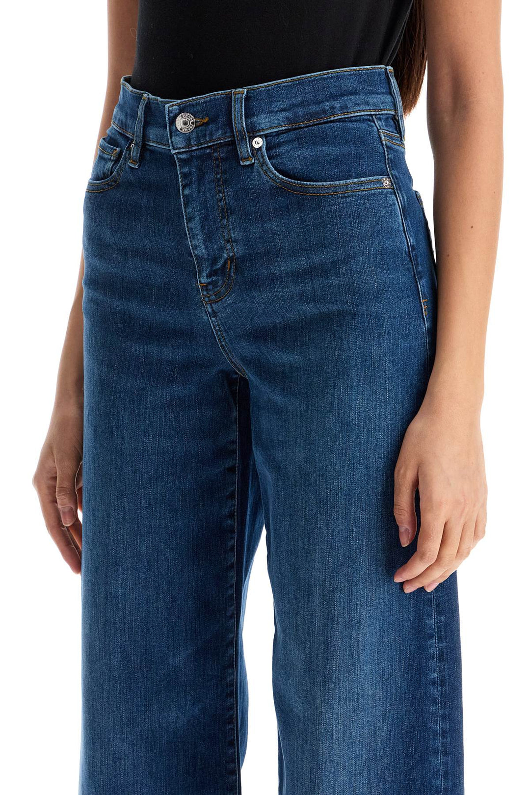 FRAME slim palazzo cropped jeans