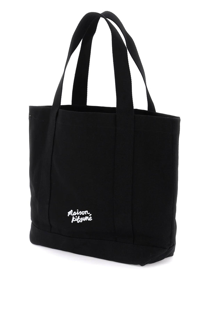 Maison Kitsune fox head tote bag