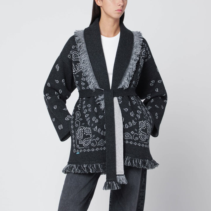 Alanui Bandana Jacquard cardigan