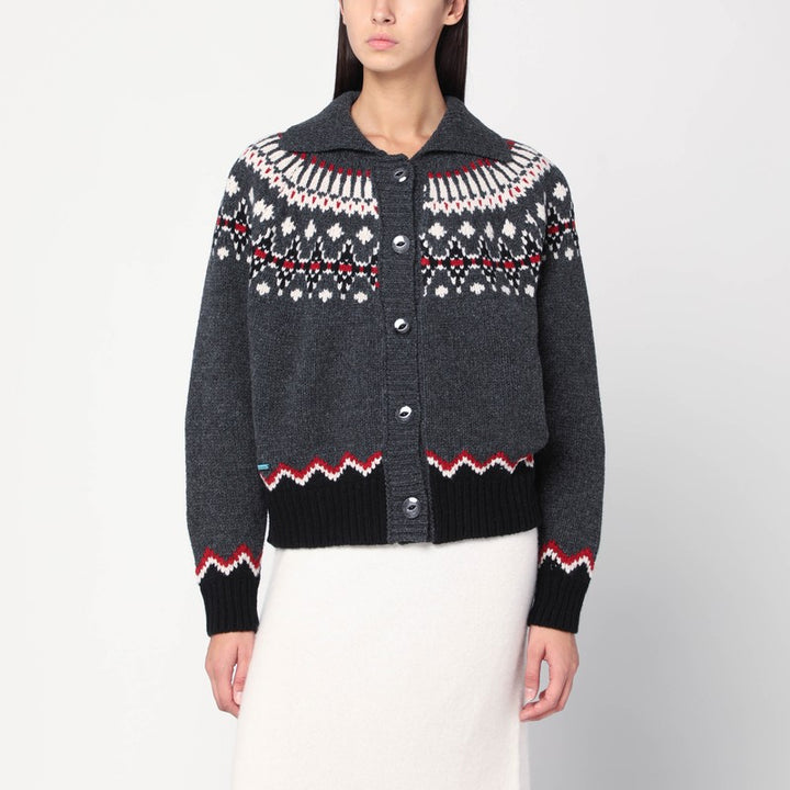 Alanui Fair Isle patterned cardigan