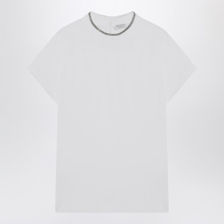 Brunello Cucinelli crew-neck T-shirt with pendant