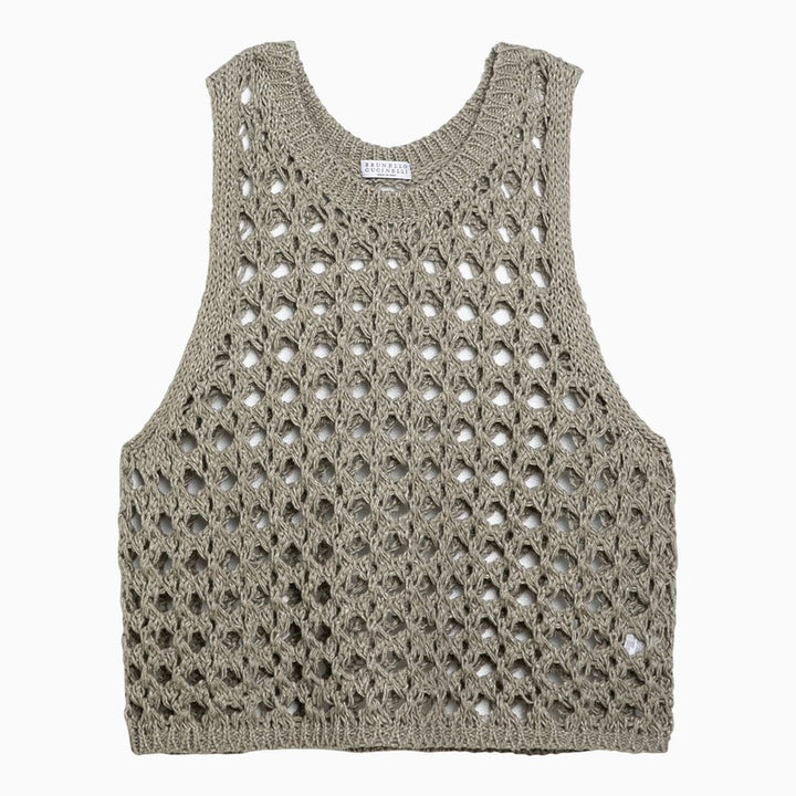 Brunello Cucinelli cotton-blend tank top