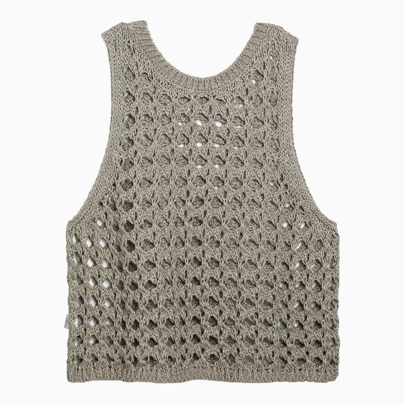 Brunello Cucinelli cotton-blend tank top