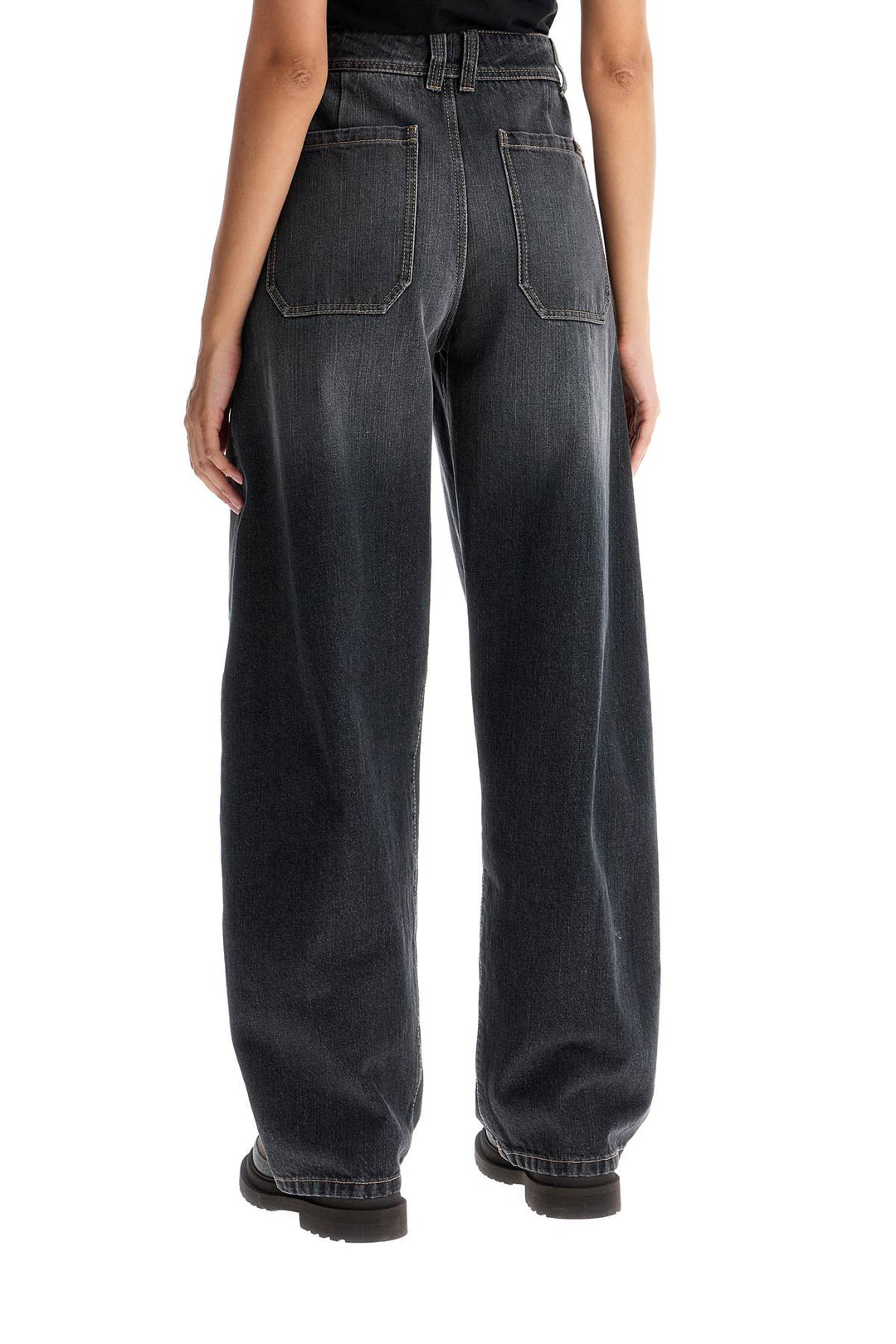 Brunello Cucinelli curved leg jeans