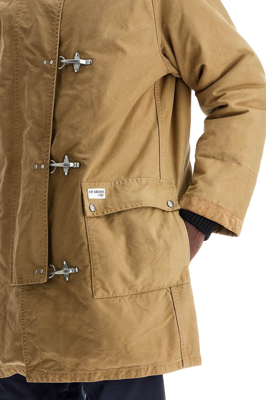 FAY ARCHIVE padded canvas jacket