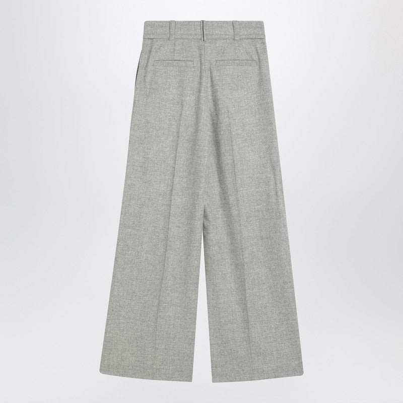 Brunello Cucinelli Wide linen-blend trousers