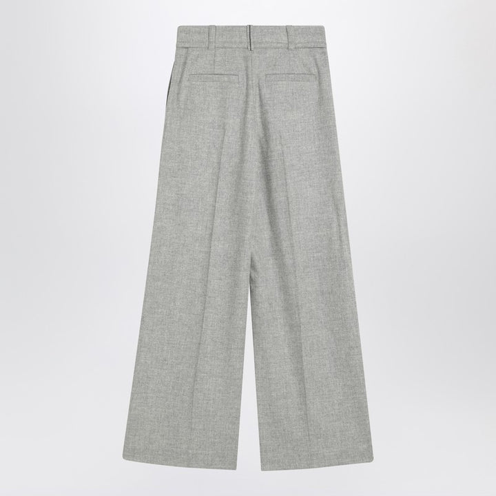 Brunello Cucinelli Wide linen-blend trousers