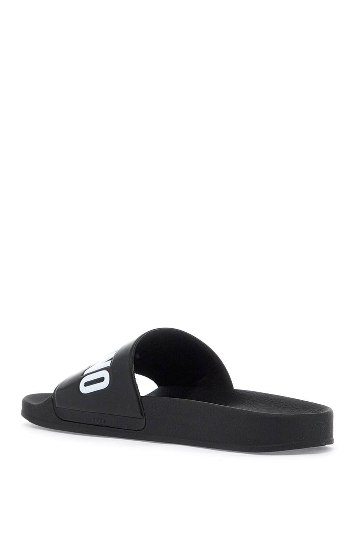 Moschino rubber slides