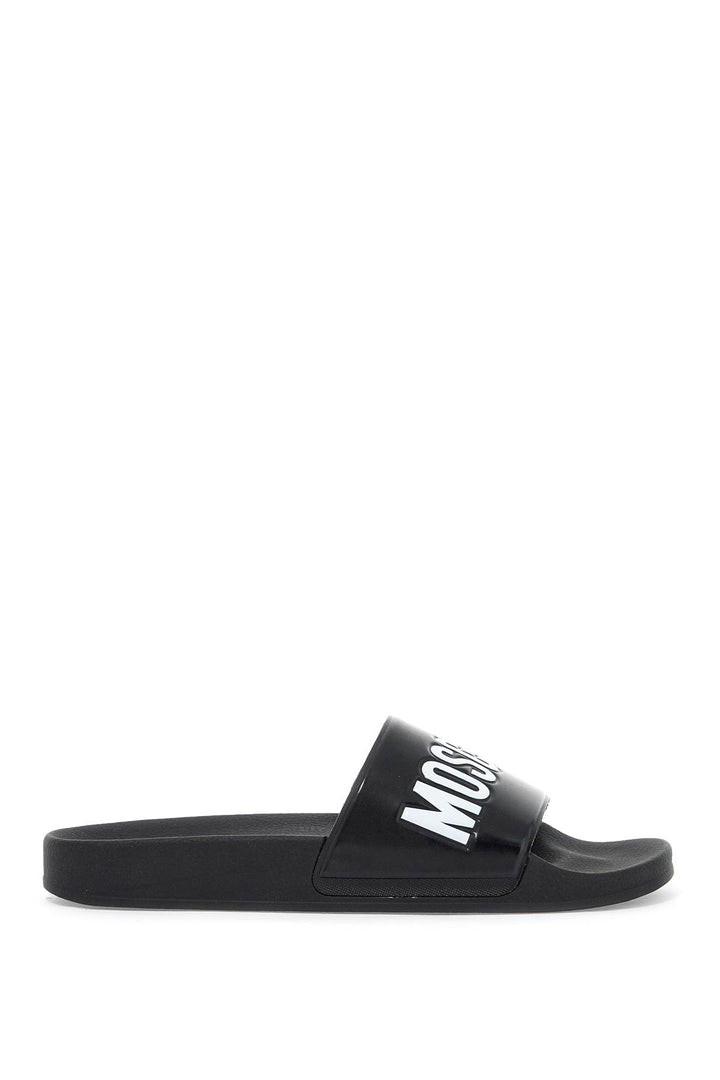 Moschino rubber slides