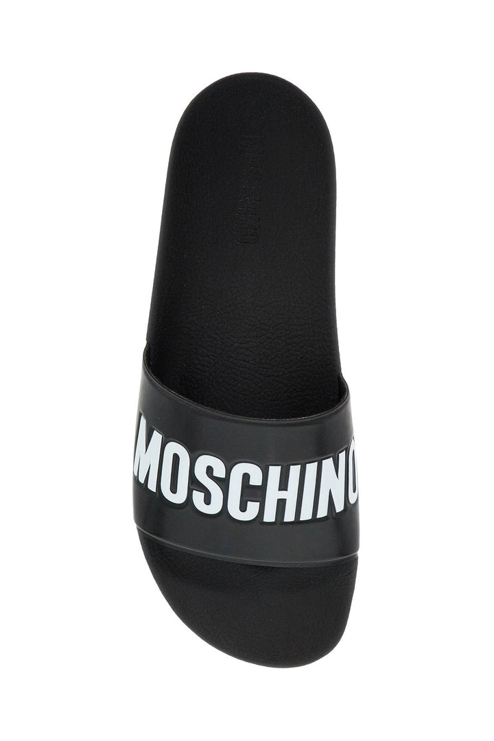 Moschino rubber slides