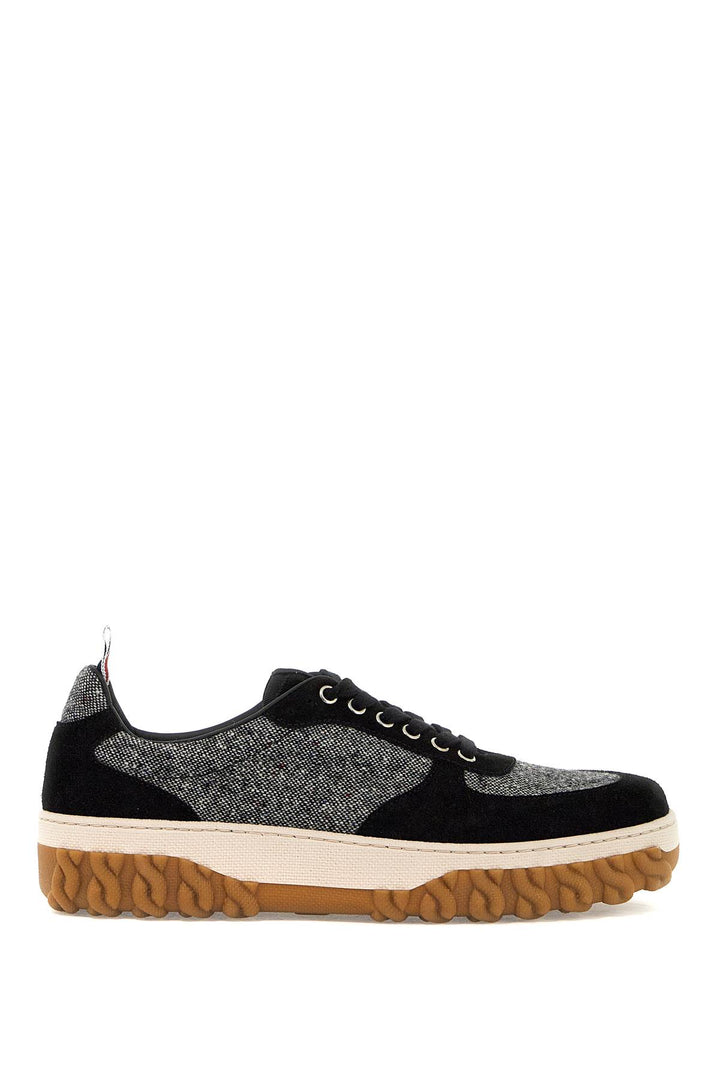 Thom Browne tweed letterman sneakers