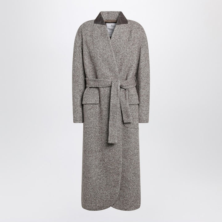Brunello Cucinelli wool-blend coat with belt