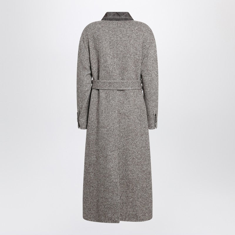 Brunello Cucinelli wool-blend coat with belt