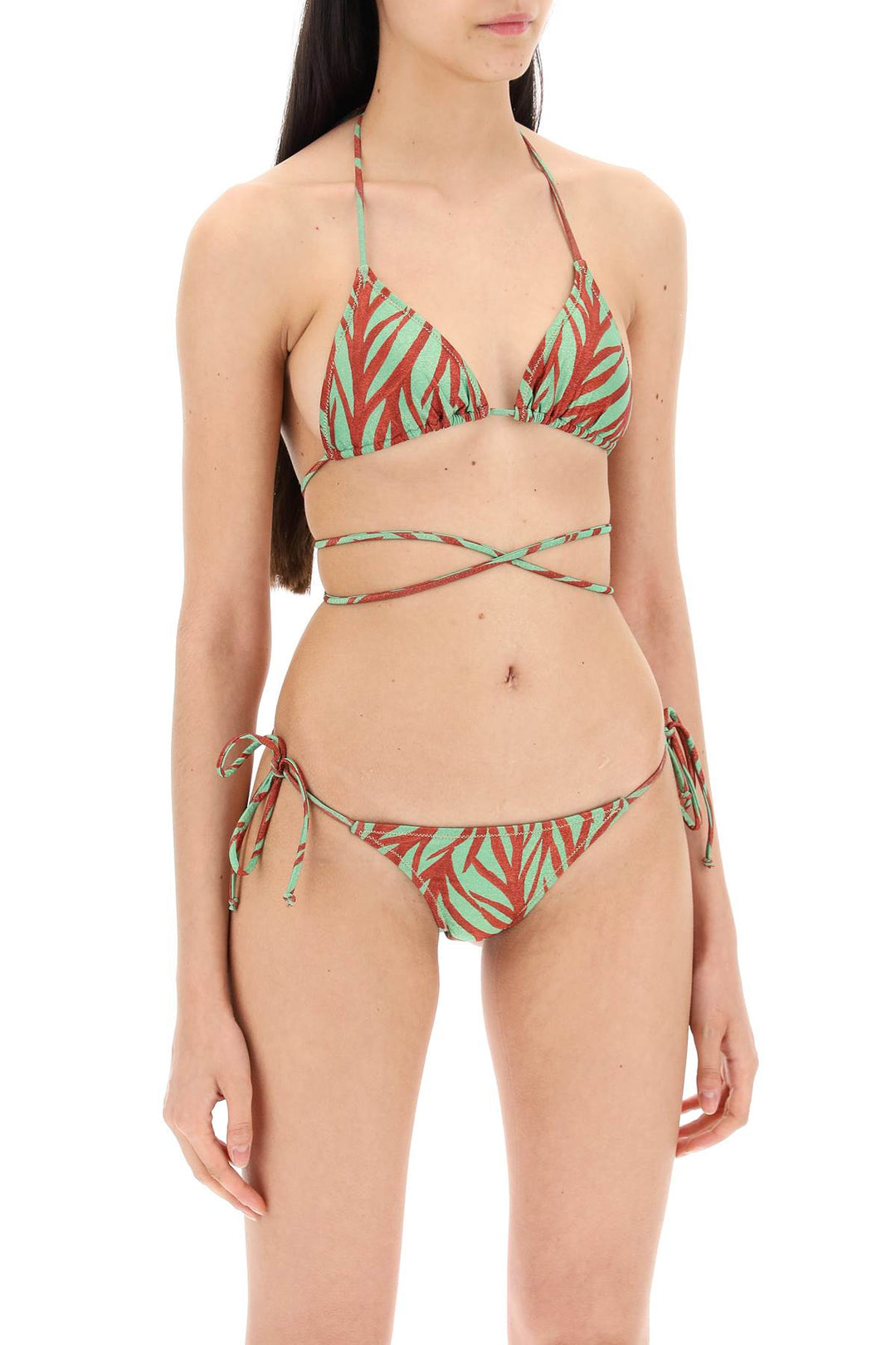 Reina Olga animal print miami bikini set