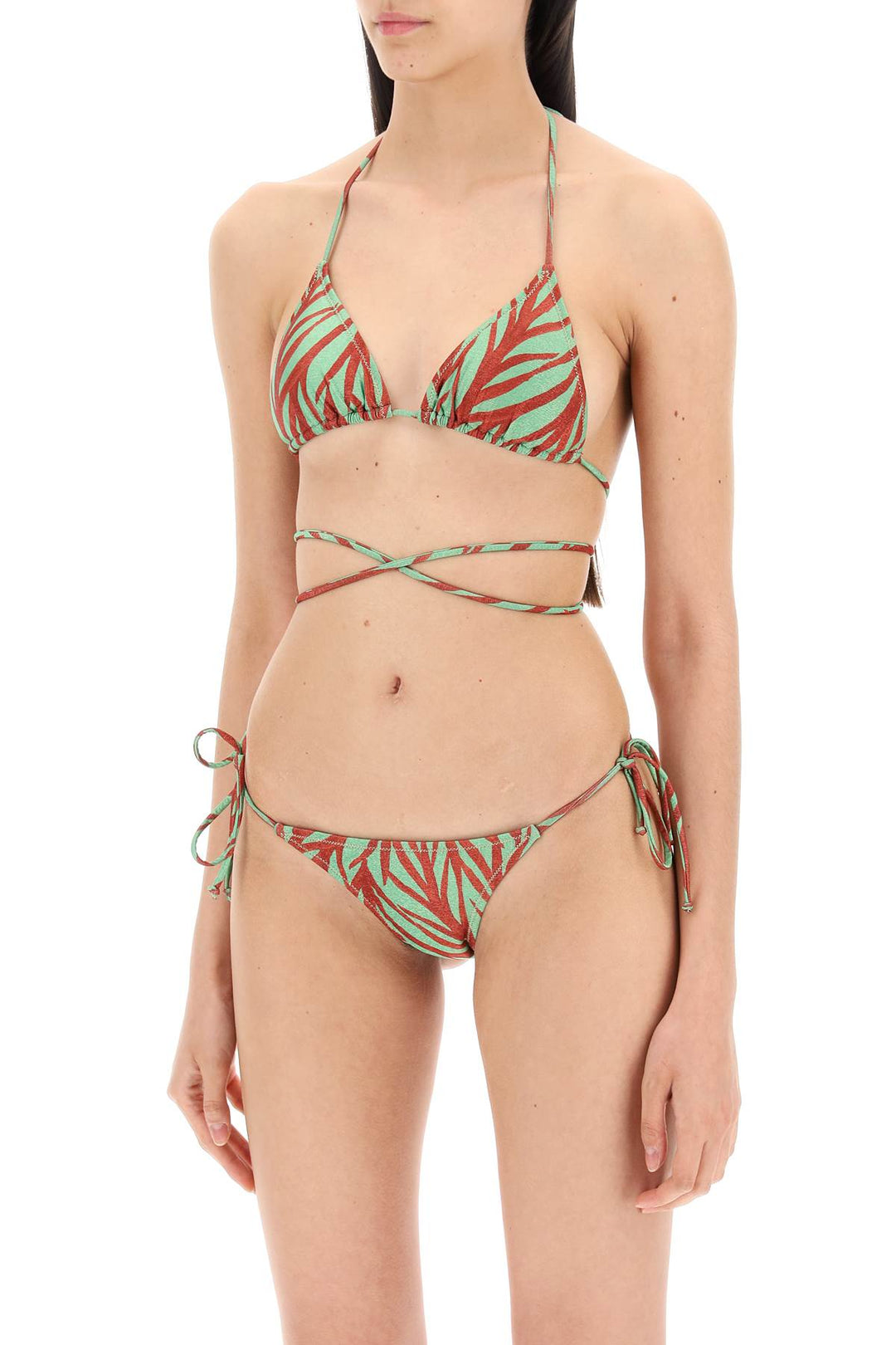 Reina Olga animal print miami bikini set