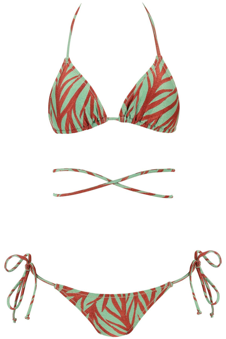 Reina Olga animal print miami bikini set