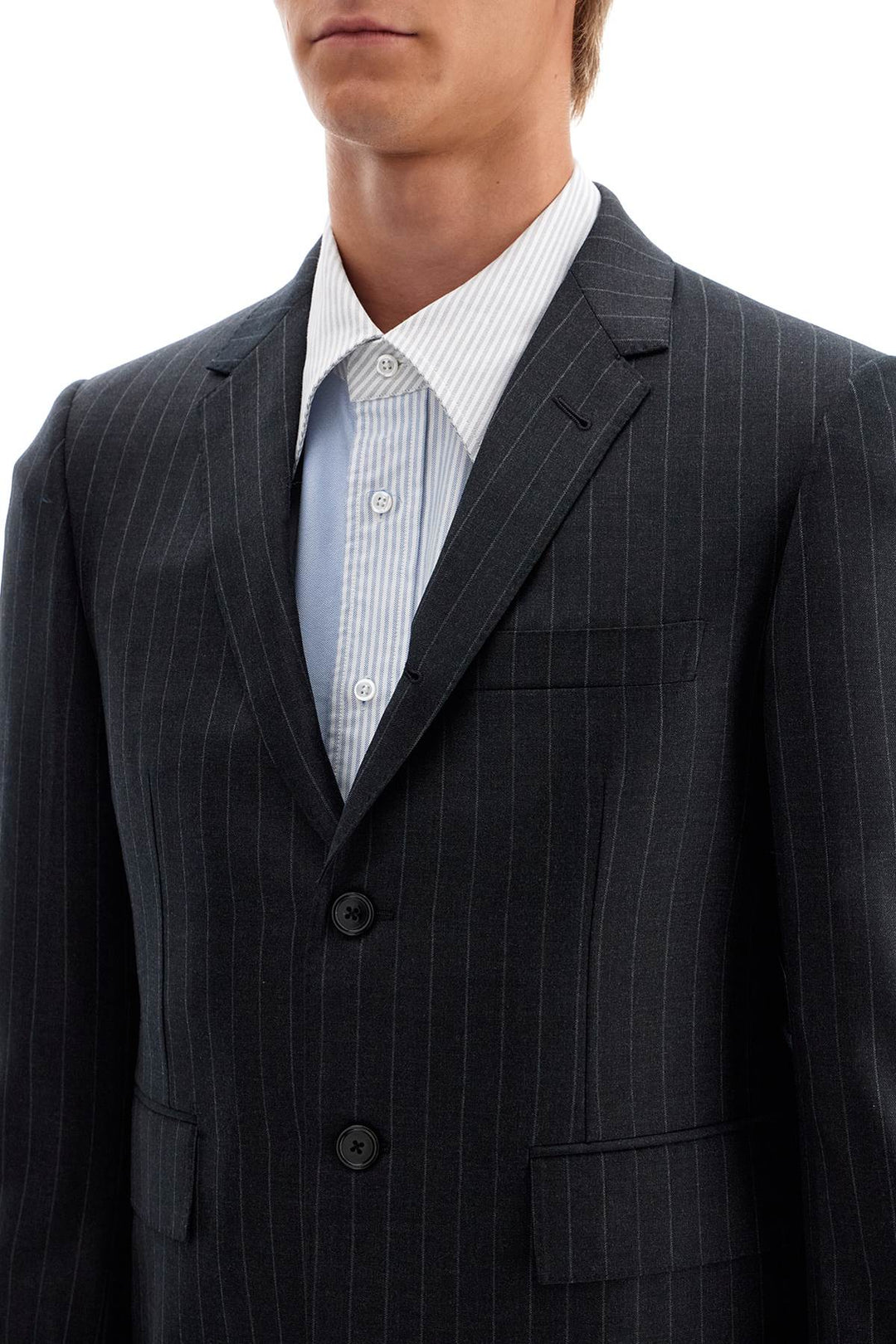 Thom Browne woolen pinstripe Blazer