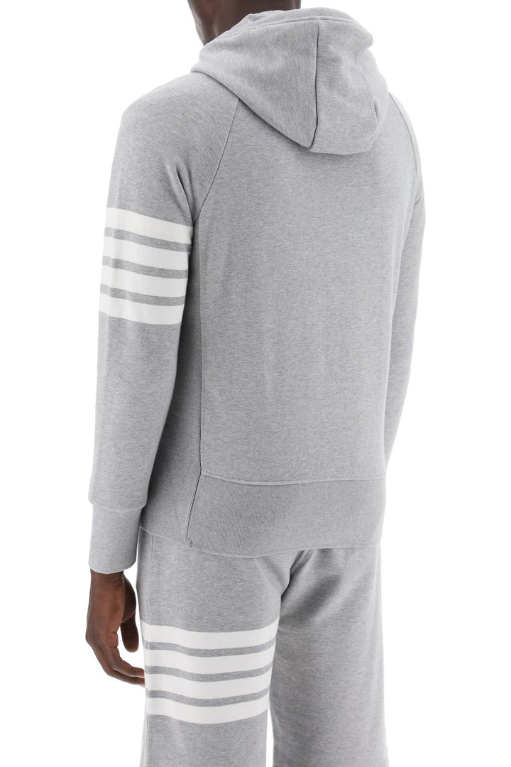 Thom Browne 4-bar zip-up hoodie