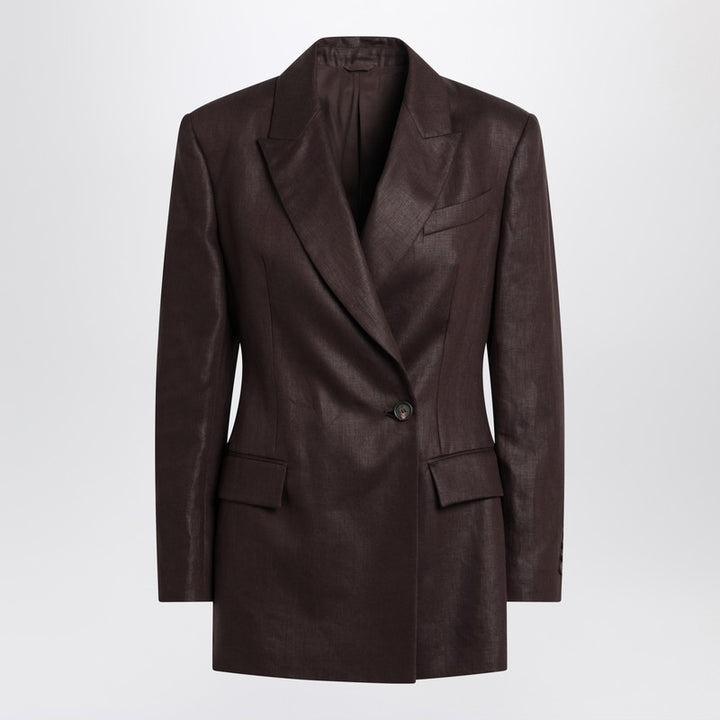 Brunello Cucinelli Shiny linen twill jacket