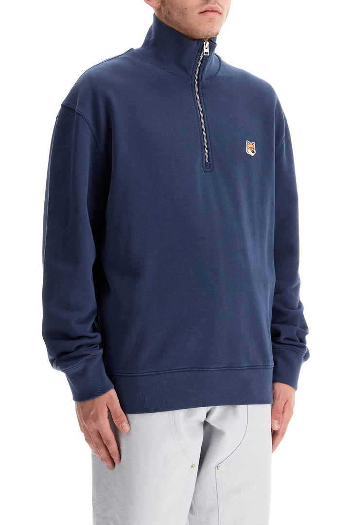 Maison Kitsune "half-zip sweatshirt with fox head