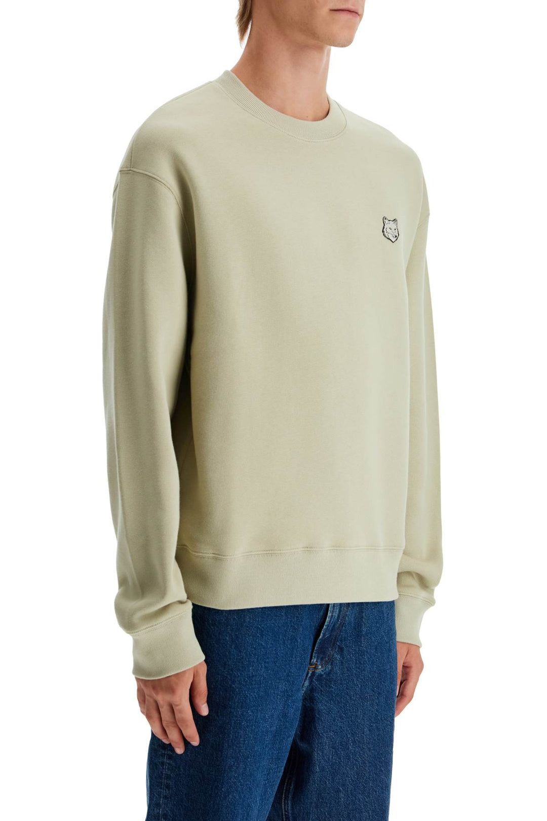 Maison Kitsune bold fox head crewneck sweatshirt