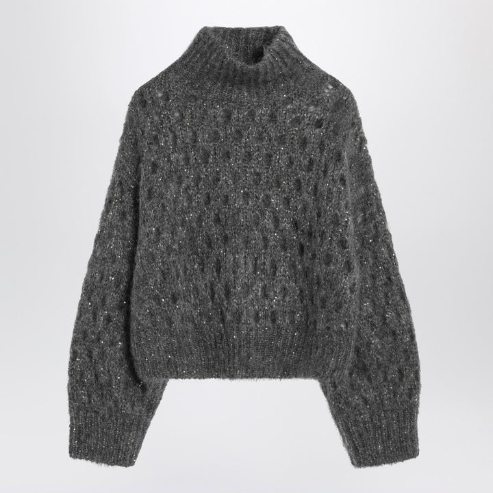 Brunello Cucinelli openwork turtleneck