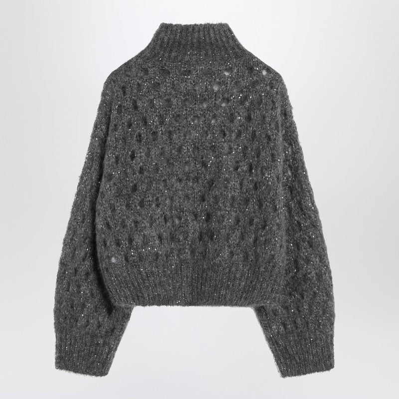Brunello Cucinelli openwork turtleneck