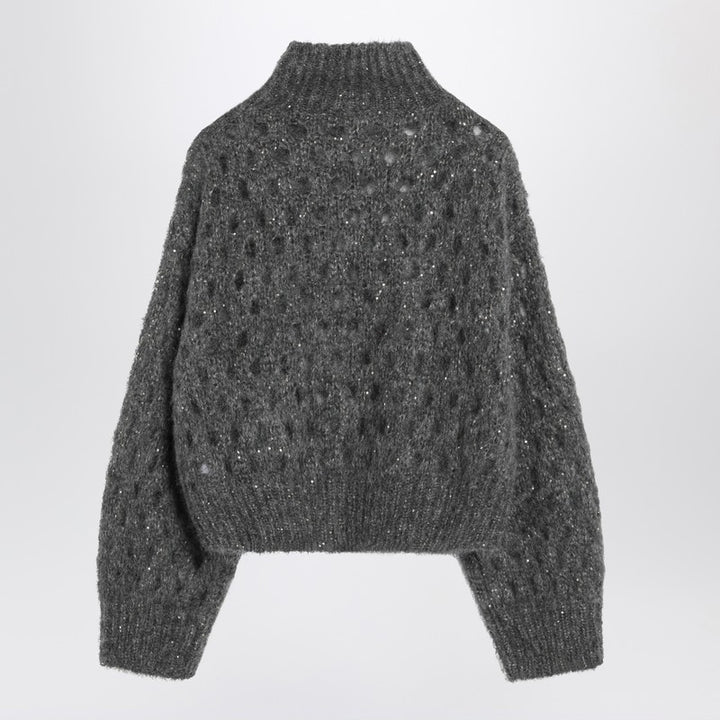 Brunello Cucinelli openwork turtleneck