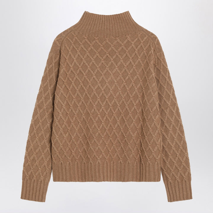 Max Mara cable knit turtleneck