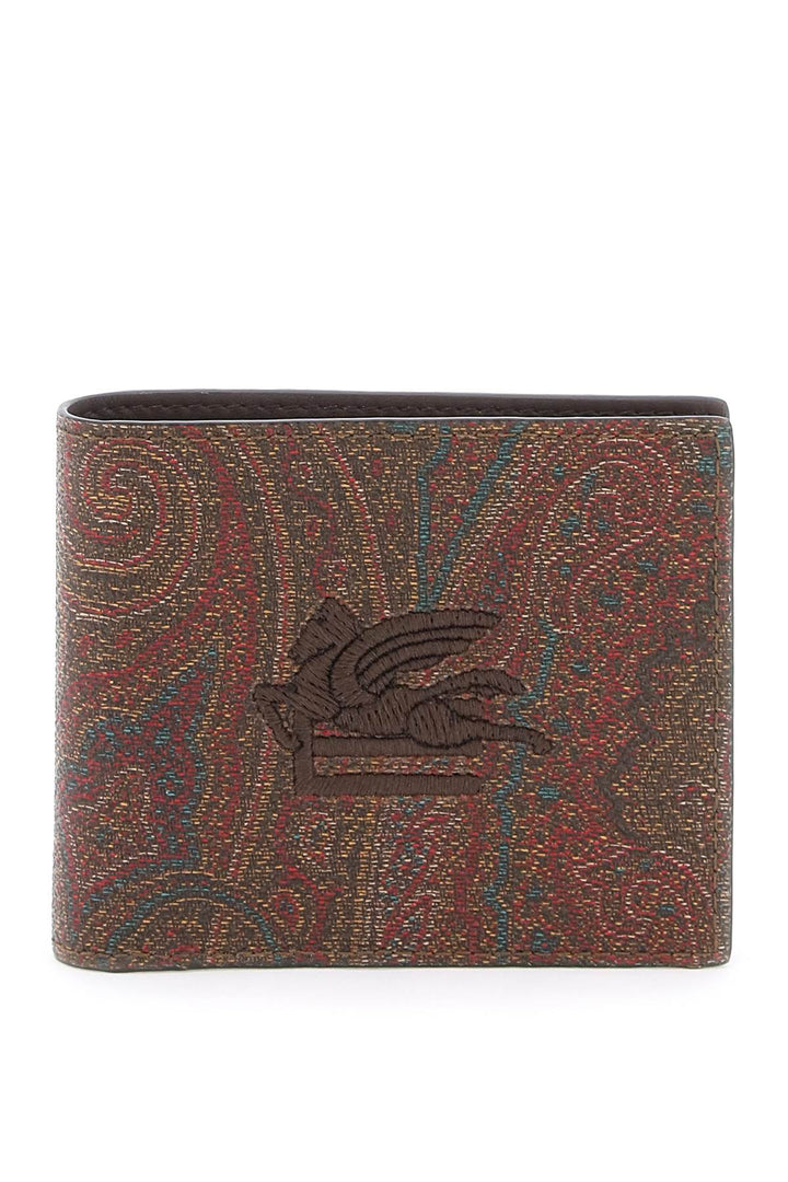 Etro paisley bifold wallet with logo