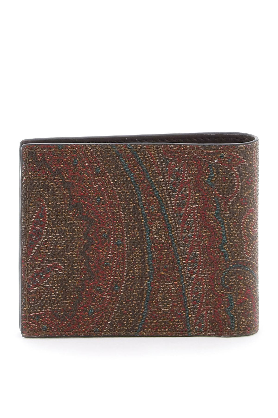 Etro paisley bifold wallet with logo