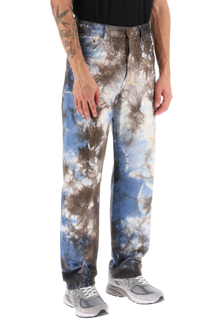 Darkpark mark tie-dye denim pants