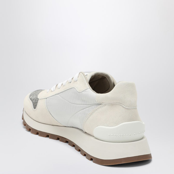 Brunello Cucinelli nylon and suede trainers