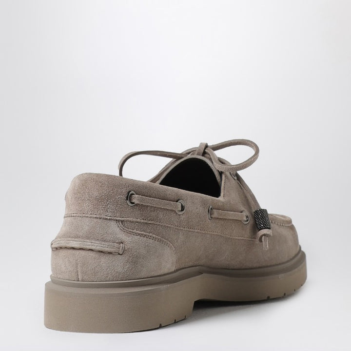 Brunello Cucinelli suede boat loafers