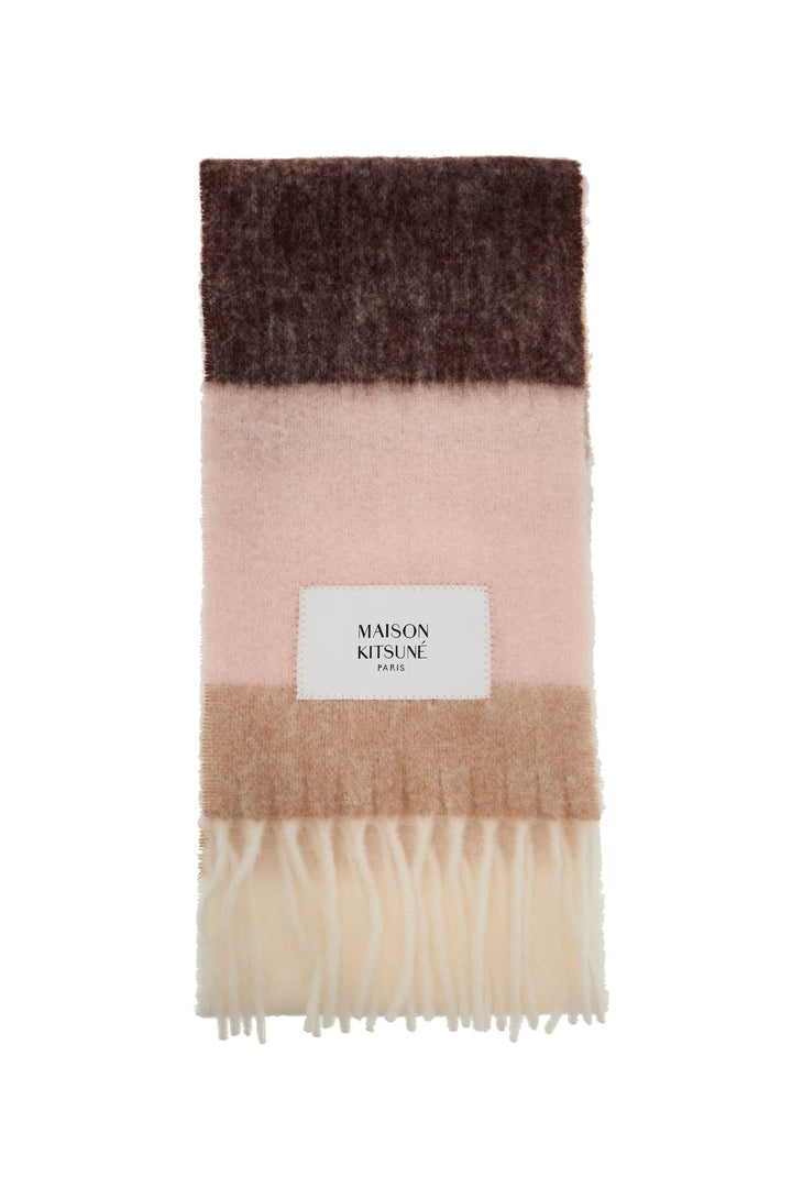 Maison Kitsune alpaca wool scarf