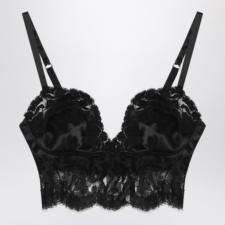 Dolce & Gabbana silk and lace bralette top