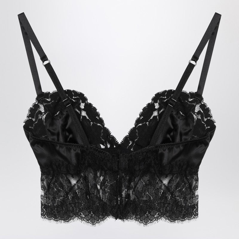 Dolce & Gabbana silk and lace bralette top
