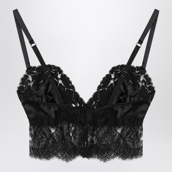 Dolce & Gabbana silk and lace bralette top